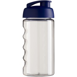 Bouteille de sport H2O Active® Bop 500ml avec couvercle à clapetCouleur:Translucide / Bleu