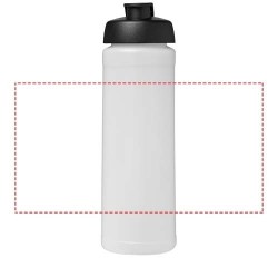 Bouteille Baseline® Plus 750ml avec couvercle à clapetCouleur:Translucide / Noir
