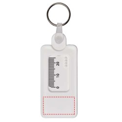 Porte-clés Kym recyclé vérificateur de structures de pneuCouleur:Blanc