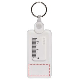 Porte-clés Kym recyclé vérificateur de structures de pneuCouleur:Blanc