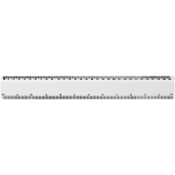 Règle Refari de 30 cm en plastique recycléCouleur:Blanc