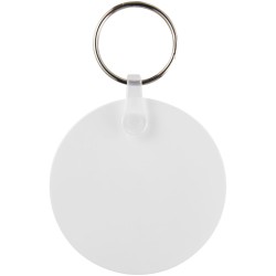 Porte-clés recyclé Tait circulaireCouleur:Blanc