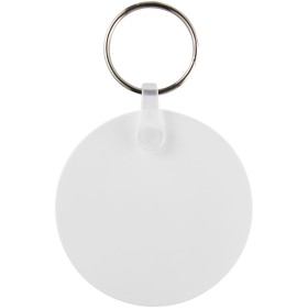 Porte-clés recyclé Tait circulaireCouleur:Blanc