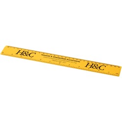 Règle en plastique Renzo 30 cmCouleur:Jaune