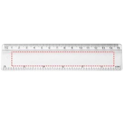 Règle en plastique Renzo 15 cmCouleur:Translucide