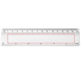 Règle en plastique Renzo 15 cmCouleur:Translucide