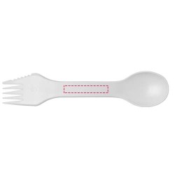 Outil 3-en-1 Epsy avec cuillère, fourchette et couteauCouleur:Blanc