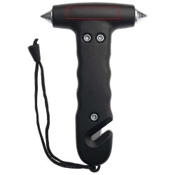 Marteau brise-vitre PitlaneCouleur:Noir