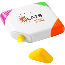 Surligneur carré 4 couleurs TrafalgarCouleur:Blanc