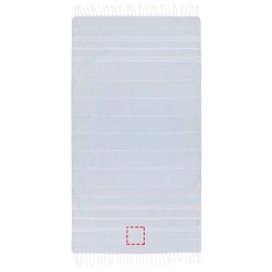 Serviette de hammam Anna en coton 150 g/m² 100 x 180 cmCouleur:Bleu clair