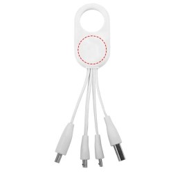 Câble USB multi ports type C 4 en 1 TroupCouleur:Blanc