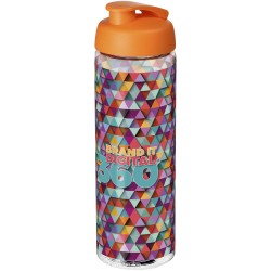 Bouteille de sport H2O Active® Vibe 850ml avec couvercle à basculeCouleur:Translucide / Orange