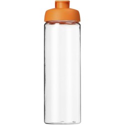 Bouteille de sport H2O Active® Vibe 850ml avec couvercle à basculeCouleur:Translucide / Orange