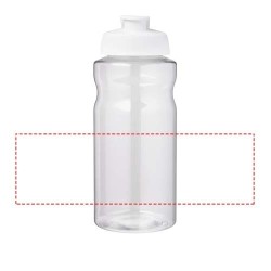 Bouteille de sport H2O Active® Base Pure de 1 L à couvercle rabattableCouleur:Blanc