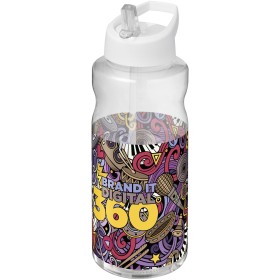 Bouteille de sport H2O Active® Big Base de 1 litre avec couvercle à bec verseurCouleur:Blanc
