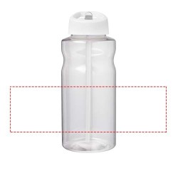 Bouteille de sport H2O Active® Big Base de 1 litre avec couvercle à bec verseurCouleur:Blanc