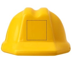 Porte-clés Kolt recyclé en forme de casque de chantierCouleur:Jaune