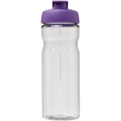 Bouteille de sport H2O Active® Base Tritan™ de 650 ml à couvercle à clapetCouleur:Translucide / Violet