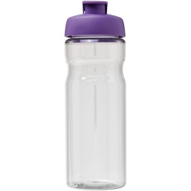 Bouteille de sport H2O Active® Base Tritan™ de 650 ml à couvercle à clapetCouleur:Translucide / Violet