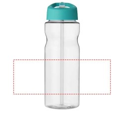 Gourde de sport H2O Active® Base Tritan™ de 650 ml avec couvercle à bec verseurCouleur:Translucide / Bleu aqua