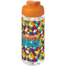 Bouteille de sport H2O Active® Octave Tritan™ de 600 ml avec couvercle à clapetCouleur:Translucide / Orange