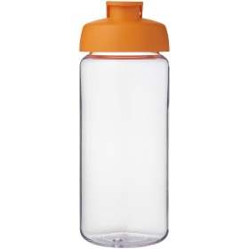Bouteille de sport H2O Active® Octave Tritan™ de 600 ml avec couvercle à clapetCouleur:Translucide / Orange