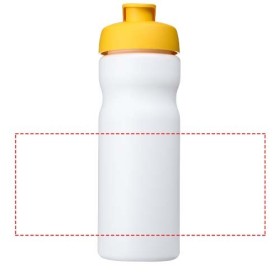 Bouteille de sport Baseline® Plus 650mlCouleur:Blanc / Jaune
