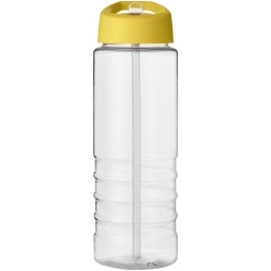 Bouteille de sport H2O Active® Treble 750ml couvercle verseurCouleur:Translucide / Jaune