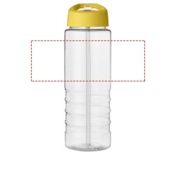 Bouteille de sport H2O Active® Treble 750ml couvercle verseurCouleur:Translucide / Jaune
