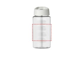 Bouteille de sport H2O Active® Bop 500ml couvercle à bec verseurCouleur:Translucide / Blanc
