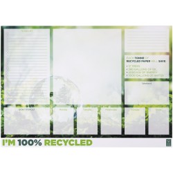 Bloc-notes A2 recyclé Desk-Mate®Couleur:Blanc