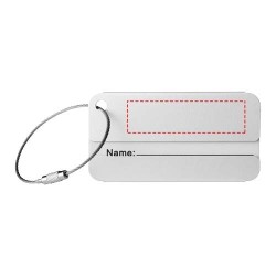 Etiquette à bagages DiscoveryCouleur:Argent