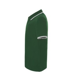 Polo homme contrastéCouleur:BOTTLE GREEN/WHITE