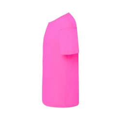 Tee-shirt homme col rond 155Couleur:FUCHSIA FLUOR