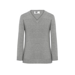 Pull col VCouleur:Grey Melange