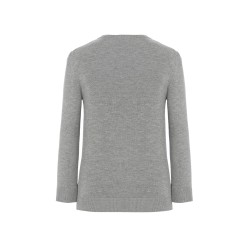 Pull col VCouleur:Grey Melange