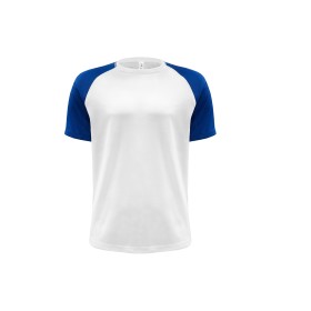 Tee-shirt baseball de sportCouleur:WHITE/ROYAL BLUE