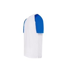 Tee-shirt baseball de sportCouleur:WHITE/ROYAL BLUE