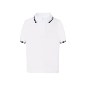 Polo enfant contrastéCouleur:WHITE / NAVY