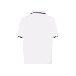Polo enfant contrastéCouleur:WHITE / NAVY