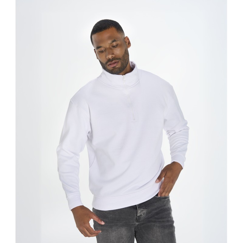 Sweat col zippé