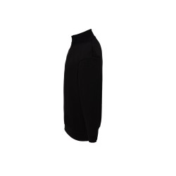 Sweat col zippéCouleur:BLACK