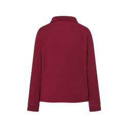 Polo piqué enfant manches longuesCouleur:BURGUNDY