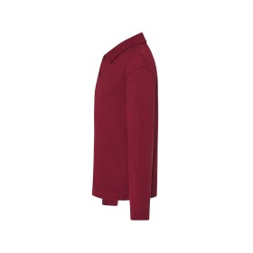 Polo piqué enfant manches longuesCouleur:BURGUNDY
