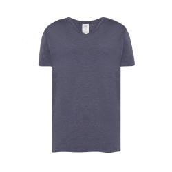 Tee-shirt col V 160Couleur:DENIM HEATHER