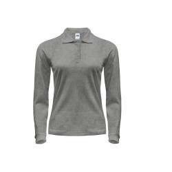 Polo manches longues femme 200Couleur:Grey Melange