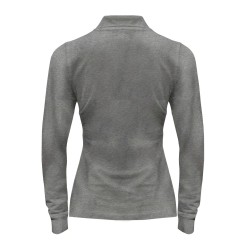 Polo manches longues femme 200Couleur:Grey Melange