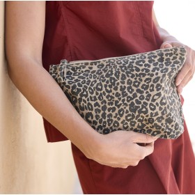 Pochette imprimé léopardCouleur:VINTAGE LEOPARD PRINT