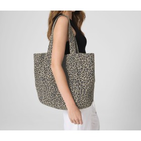 Sac shopping imprimé léopardCouleur:VINTAGE LEOPARD PRINT