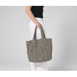 Sac shopping imprimé léopardCouleur:VINTAGE LEOPARD PRINT